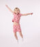 Pyjama short enfant en coton coeurs rose ROSEWOOD/ MARSHMALLOW