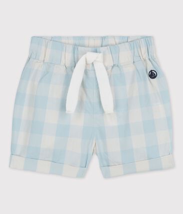 PETIT BATEAU - Short en popeline vichy bébé