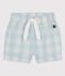 Short en popeline vichy bébé BOLDAIR/ MARSHMALLOW