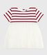 Robe bébé bi-matière manches courtes