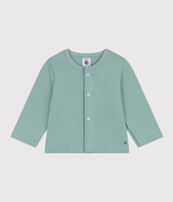 Cardigan en jersey épais bébé vert PAUL