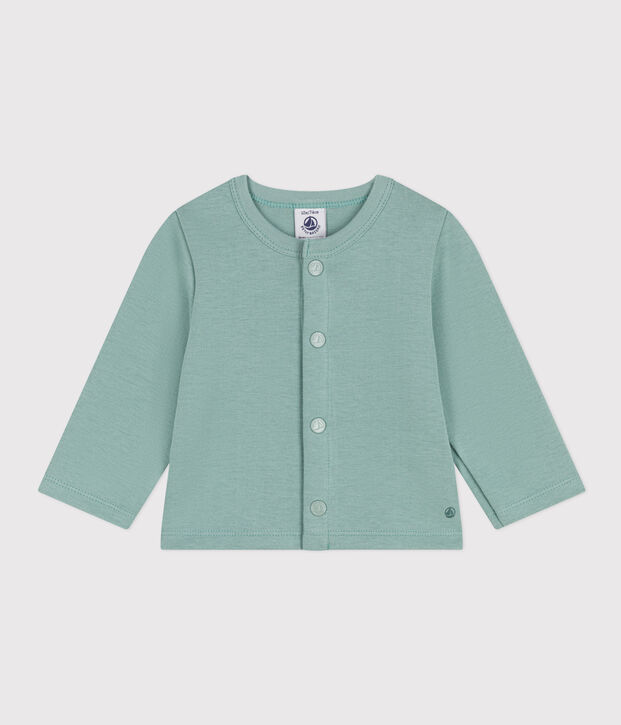 Cardigan en jersey &eacute;pais b&eacute;b&eacute; vert