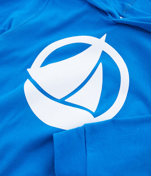 Sweat &agrave; capuche enfant bleu