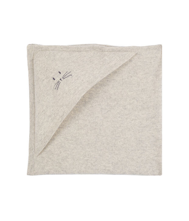 Couverture en cachemire b&eacute;b&eacute; mixte gris