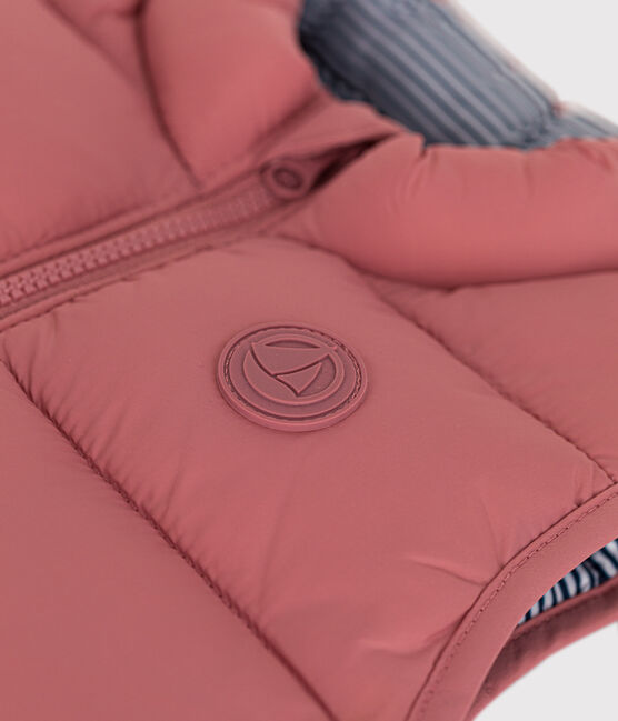 Doudoune sans manches matelassée bébé rose ROSEWOOD