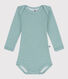 Body manches longues bébé en laine et coton