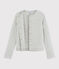 Cardigan en tubique Femme gris BELUGA CHINE