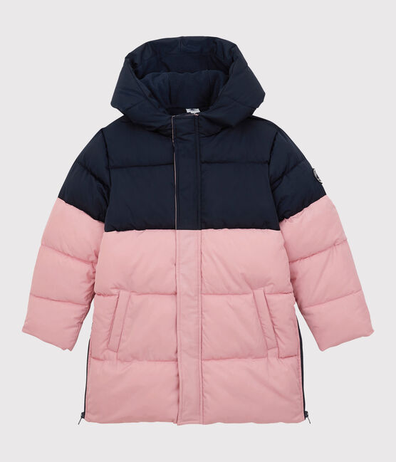 Doudoune longue enfant fille / garçon bleu SMOKING/rose CHARME