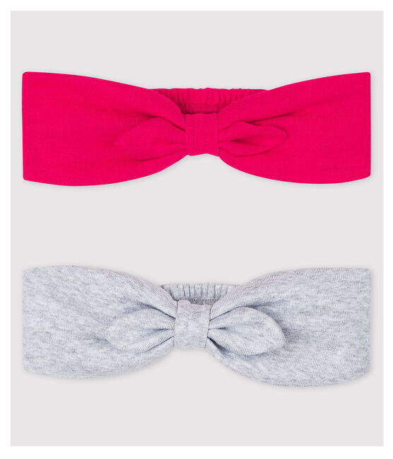 Lot De 2 Bandeaux Cheveux Unis Bebe Fille Variante 1 Petit Bateau