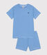 Pyjama short rayé en coton enfant