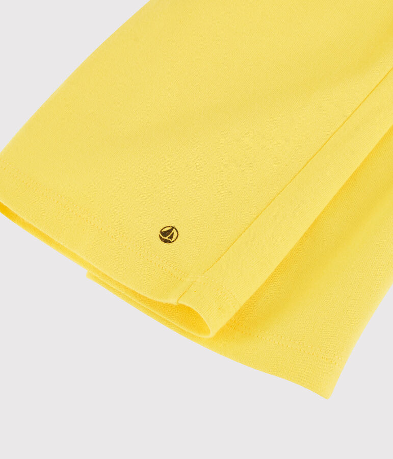 Bermuda en jersey enfant gar&ccedil;on jaune