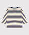 Tee-shirt manches longues bébé en coton blanc AVALANCHE/ MEDIEVAL