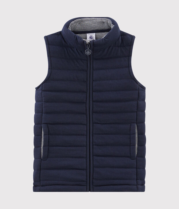 Blouson sans manche enfant mixte bleu marine
