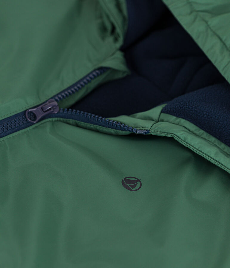Coupe-vent chaud enfant gar&ccedil;on vert