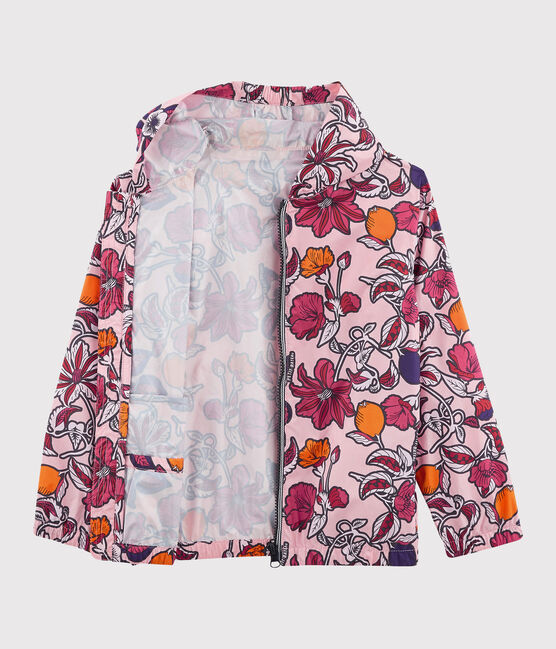 Coupe-Vent anti-UV UPF 50+ enfant fille rose PATIENCE/blanc MULTICO