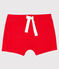 Short bébé mixte uni rouge PEPS