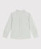 Chemise enfant en coton manches longues à rayures PAUL/ ECUME