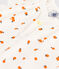 Combinaison courte oranges en coton bébé blanc MARSHMALLOW/blanc MULTICO