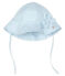 Capeline en seersucker bébé fille blanc MARSHMALLOW/bleu ACIER