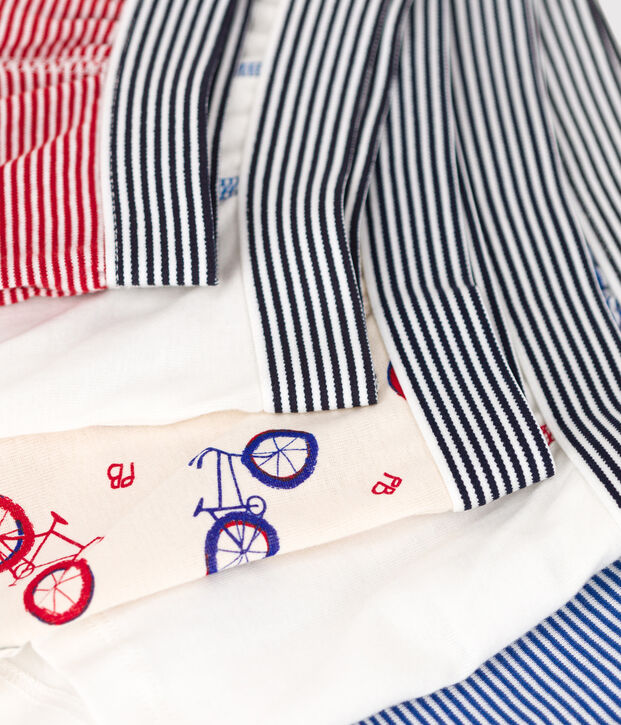 Lot de 5 boxers v&eacute;lo petit gar&ccedil;on en coton multicouleur