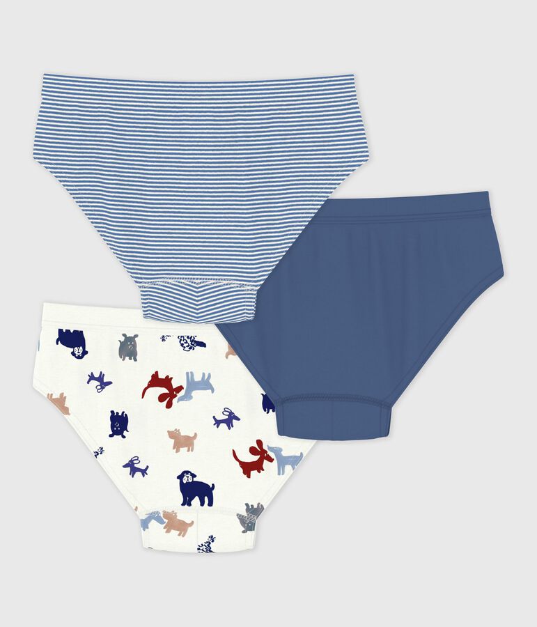 Lot de slips enfant en coton imprim&eacute; chiens variante 1