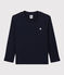 Tee-shirt en coton enfant fille - garçon bleu SMOKING