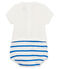 Combicourt bébé garçon blanc MARSHMALLOW/bleu COOL