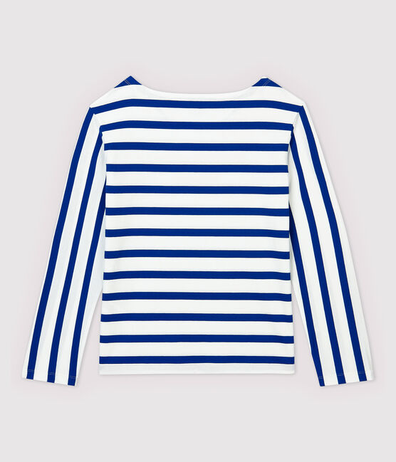 Marinière légère Femme blanc MARSHMALLOW/bleu SURF