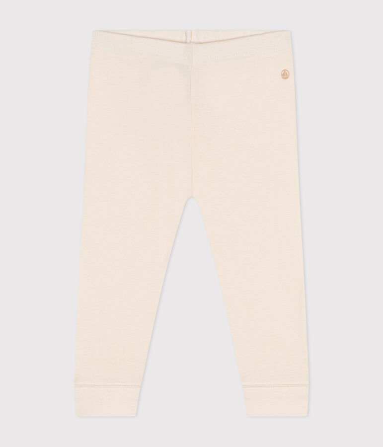 Legging b&eacute;b&eacute; en coton uni &eacute;cru AVALANCHE