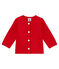 Cardigan en tubique matelassé bébé fille rouge TERKUIT