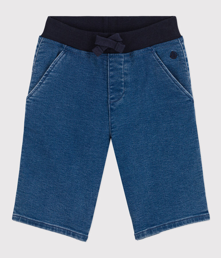 Bermuda denim enfant gar&ccedil;on bleu