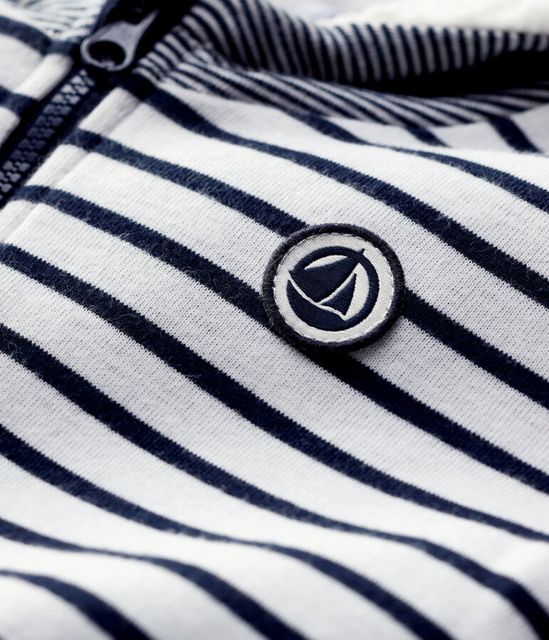 Teddy en sherpa b&eacute;b&eacute;. blanc/bleu