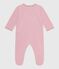 Pyjama bébé en velours uni rose CHARME