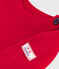 Pull marin bébé en laine et coton uni rouge POMPEI