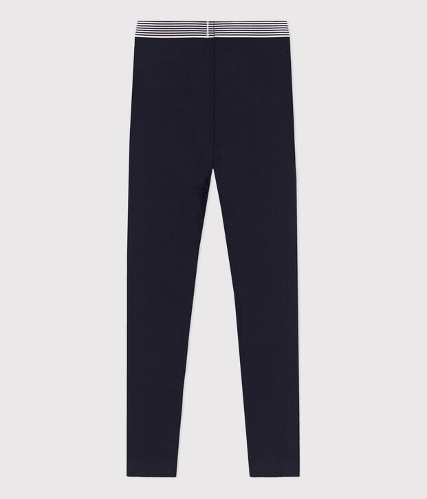 Jegging en coton &eacute;lasthanne enfant fille bleu
