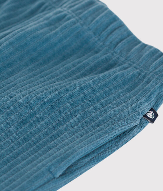 Pantalon en velours bébé bleu POLOCHON