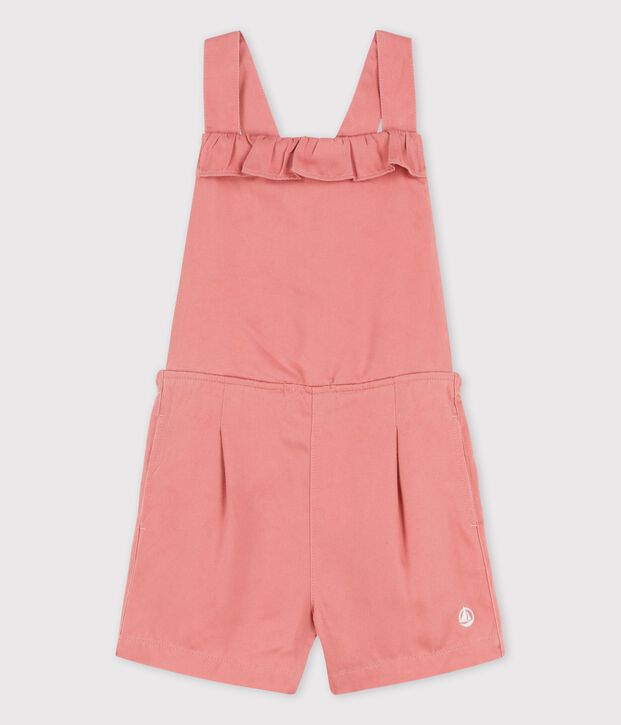 Combishort en lyocell enfant fille rose