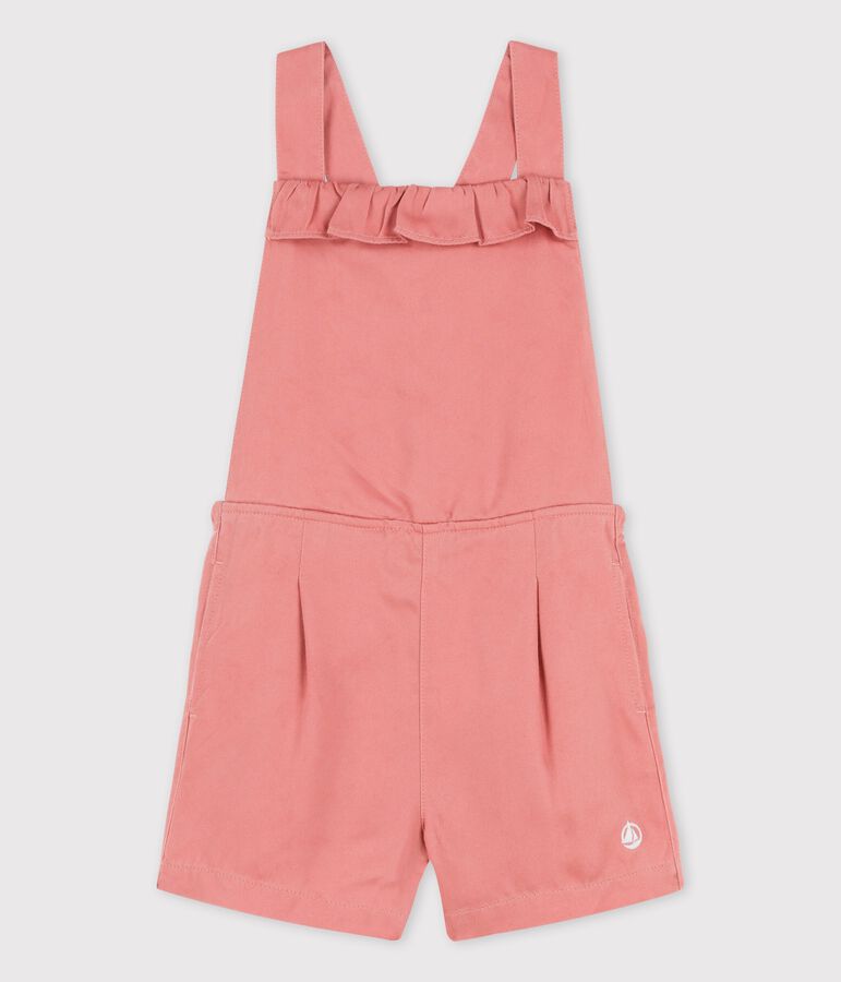 Combishort en lyocell enfant fille rose PAPAYE