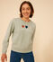 Sweatshirt en molleton femme vert HERBIER