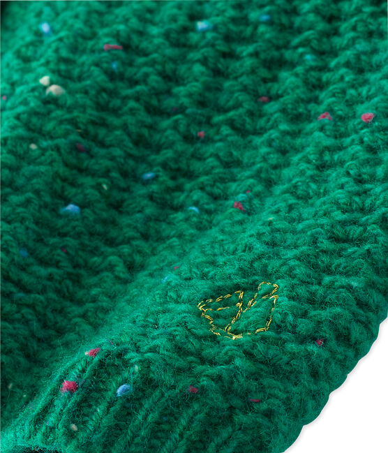 Cardigan bébé fille en laine mélangée vert GAZON