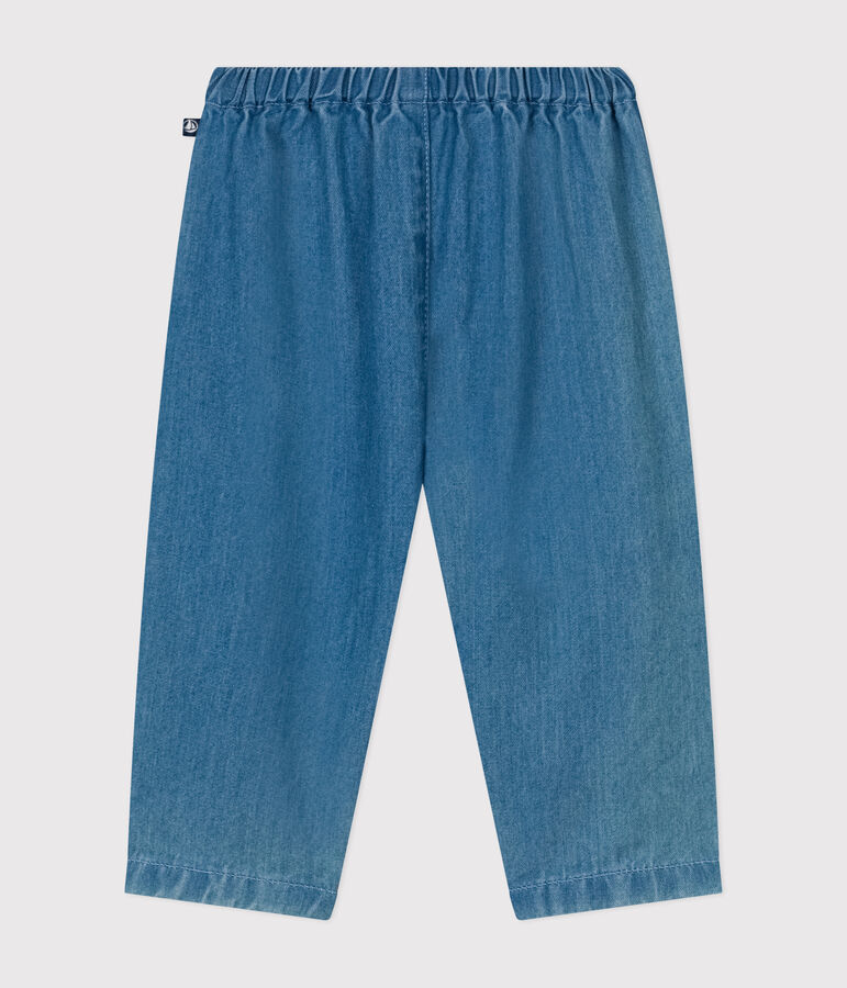 Pantalon en denim l&eacute;ger b&eacute;b&eacute; bleu DENIM CLAIR