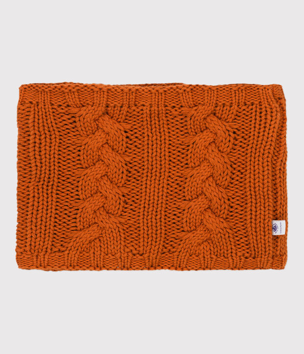 Snood enfant fille marron