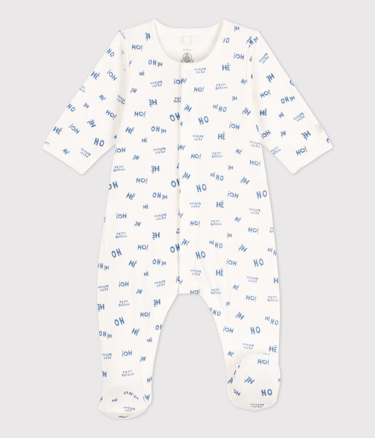 Bodyjama Heho b&eacute;b&eacute; en tubique blanc MARSHMALLOW/ CREPUSCULE