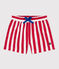 Short de bain bébé, imprimé rayé rouge MARSHMALLOW/ SPI