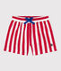 Short de bain bébé, imprimé rayé