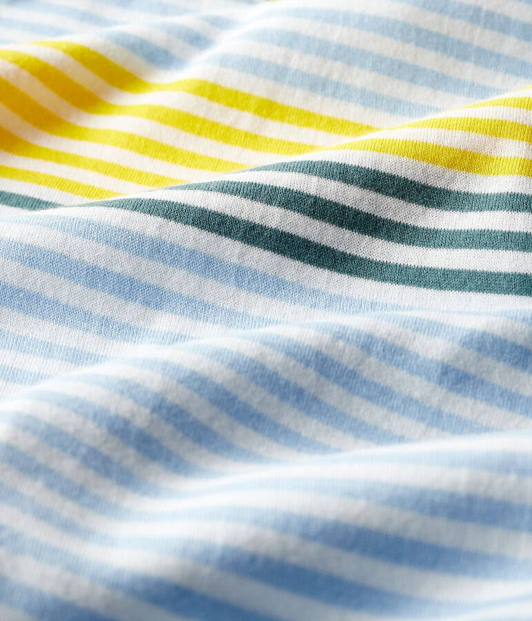 Combicourt b&eacute;b&eacute; gar&ccedil;on ray&eacute; blanc MARSHMALLOW/blanc MULTICO