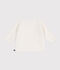 Cardigan b&eacute;b&eacute; mixte en coton uni blanc