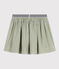 Jupe en gaze de coton enfant fille vert HERBIER