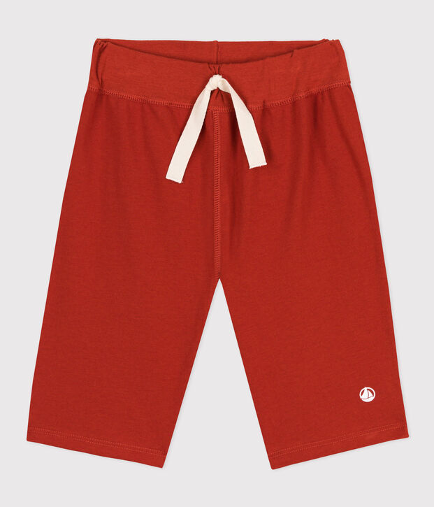 Bermuda en coton enfant gar&ccedil;on rouge