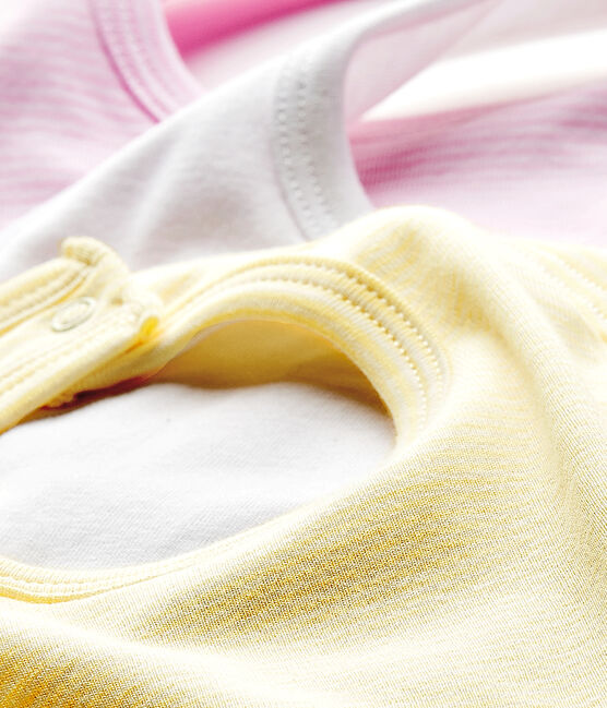 Lot de 3 bavoirs bébé blanc LOT
